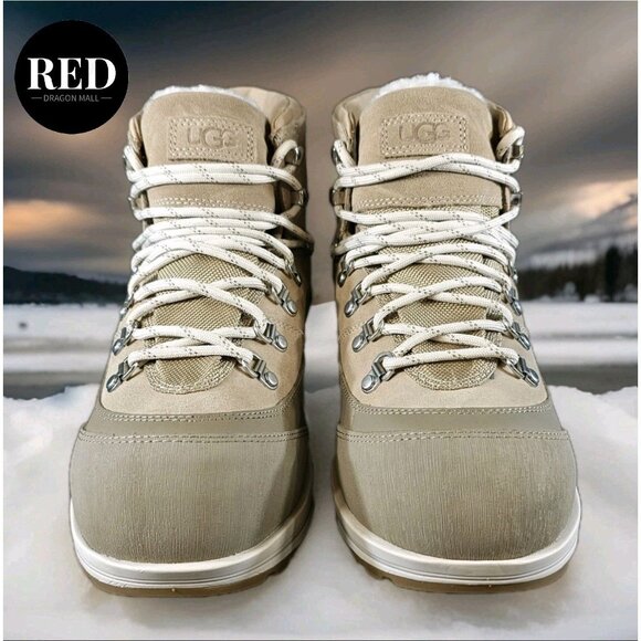 UGG SAND BRECKEN LACE EXTREME WATERPROOF WINTER BOOTS - WOMEN'S SIZE 8 - Picture 4 of 14